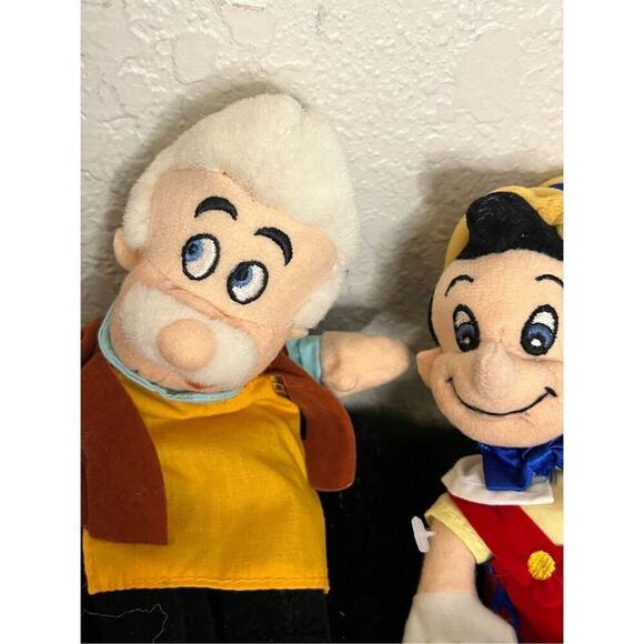 2 Geppetto Plush The Disney Store 1 Pinocchio Mini Bean Bag Beanies Pellet - Picture 3 of 4